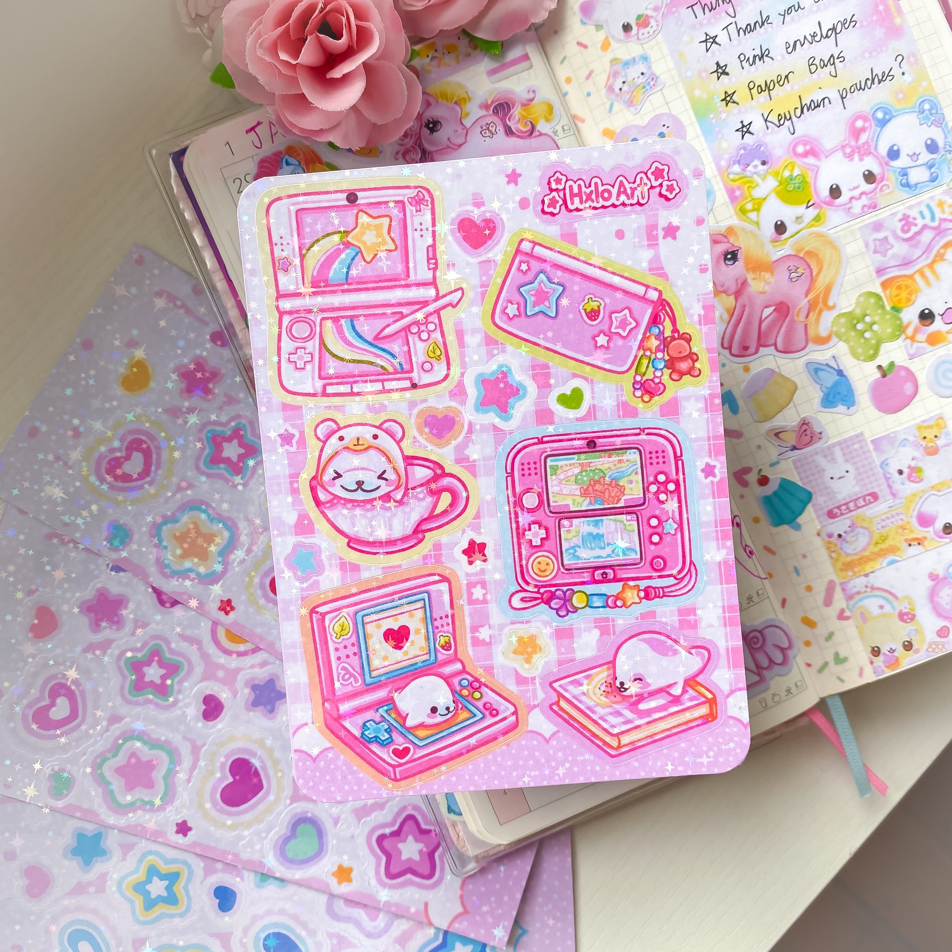 DS Nostalgia Holographic Sticker Sheet