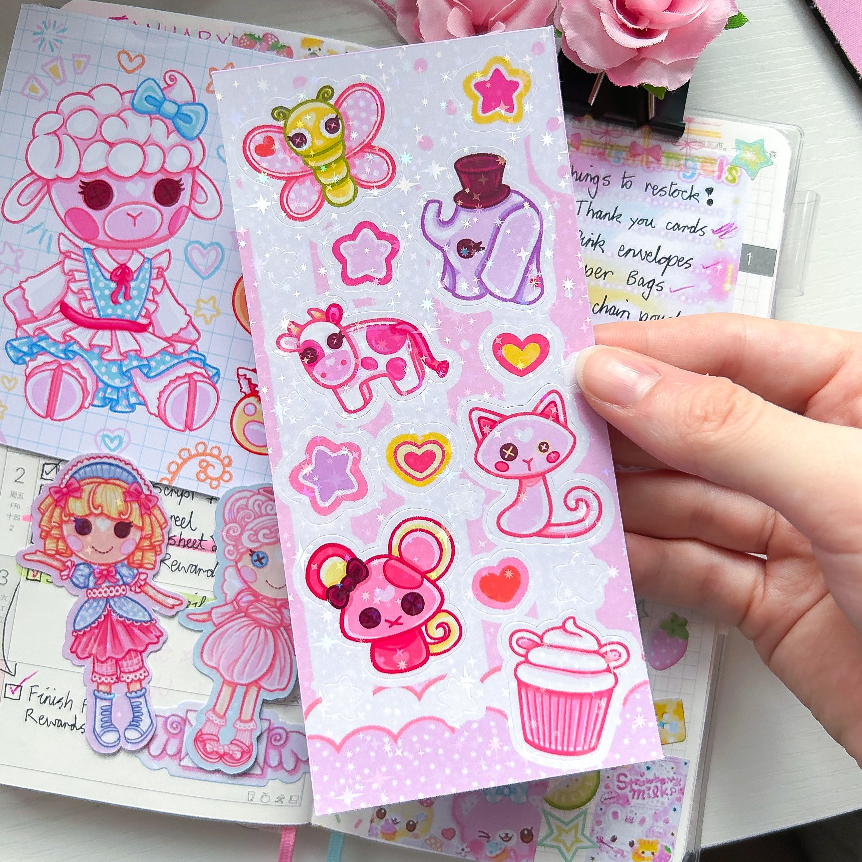 Lalaloopsy Themed Sticker and Print Stationery Bundle