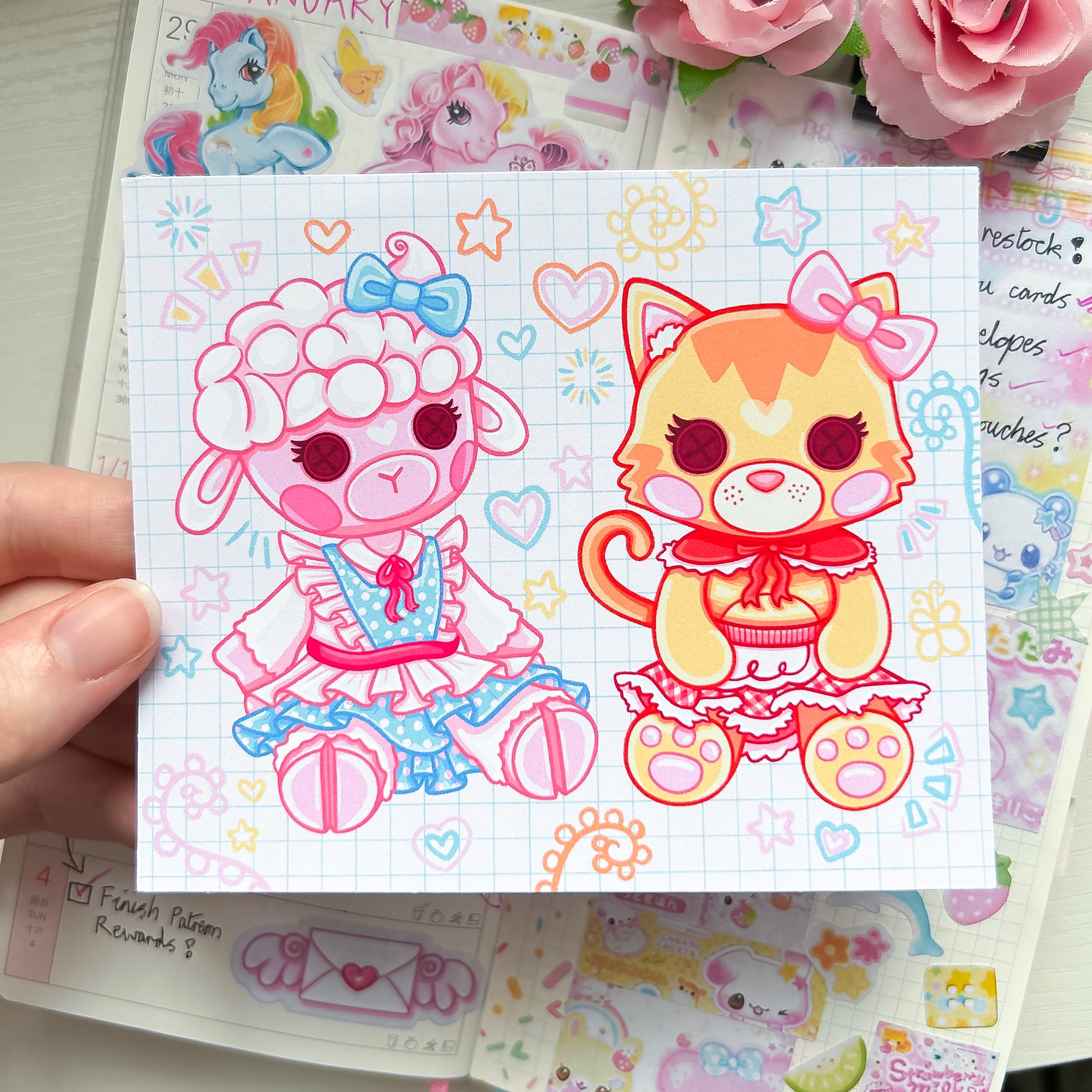 Lalaloopsy Themed Sticker and Print Stationery Bundle