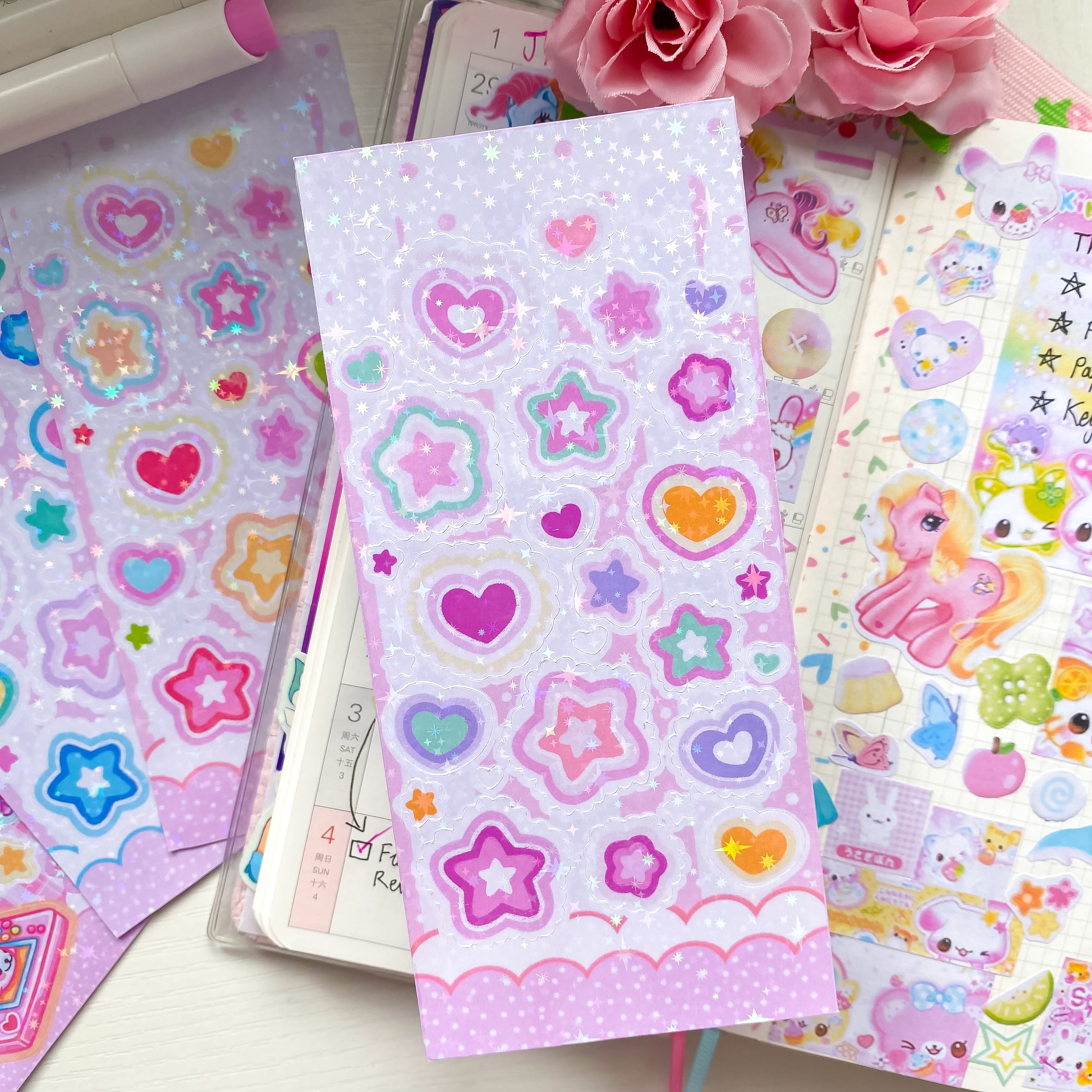 Deco Holographic Sticker Sheets