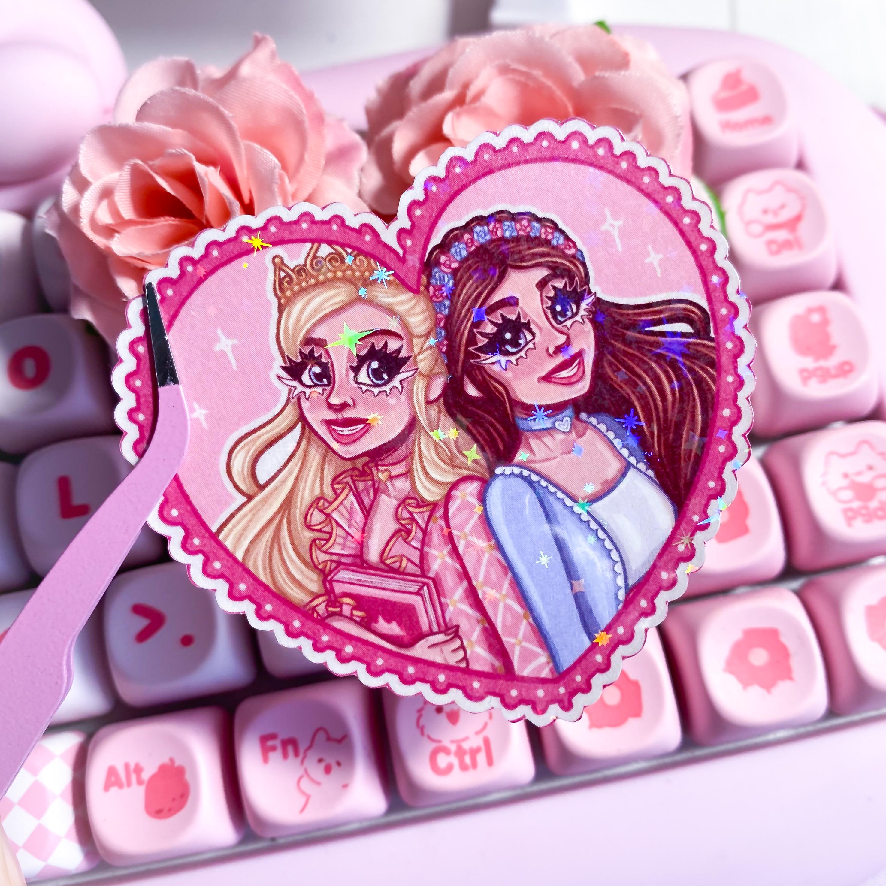 Princess and The Pauper Movie Holographic Glitter Sticker