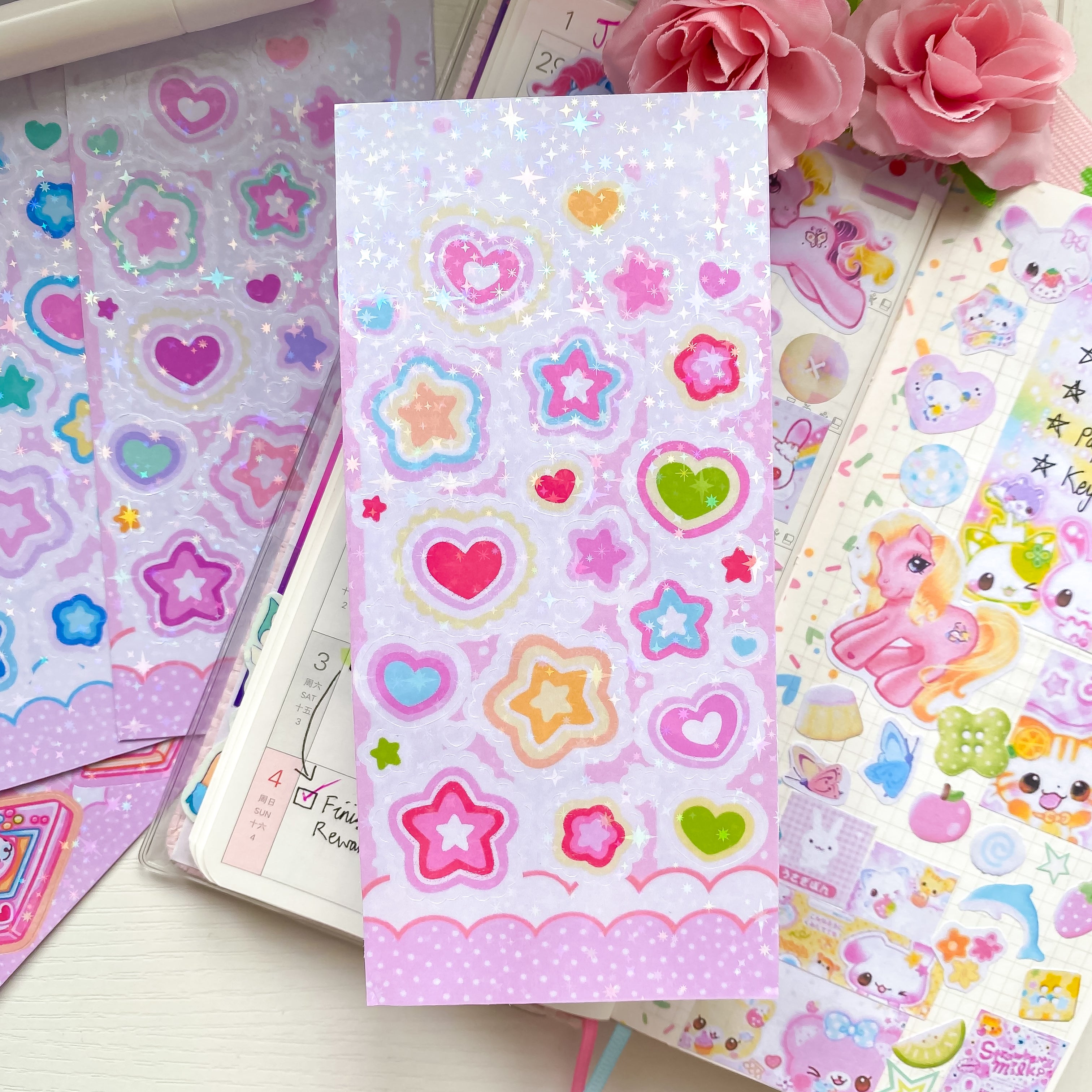 Deco Holographic Sticker Sheets