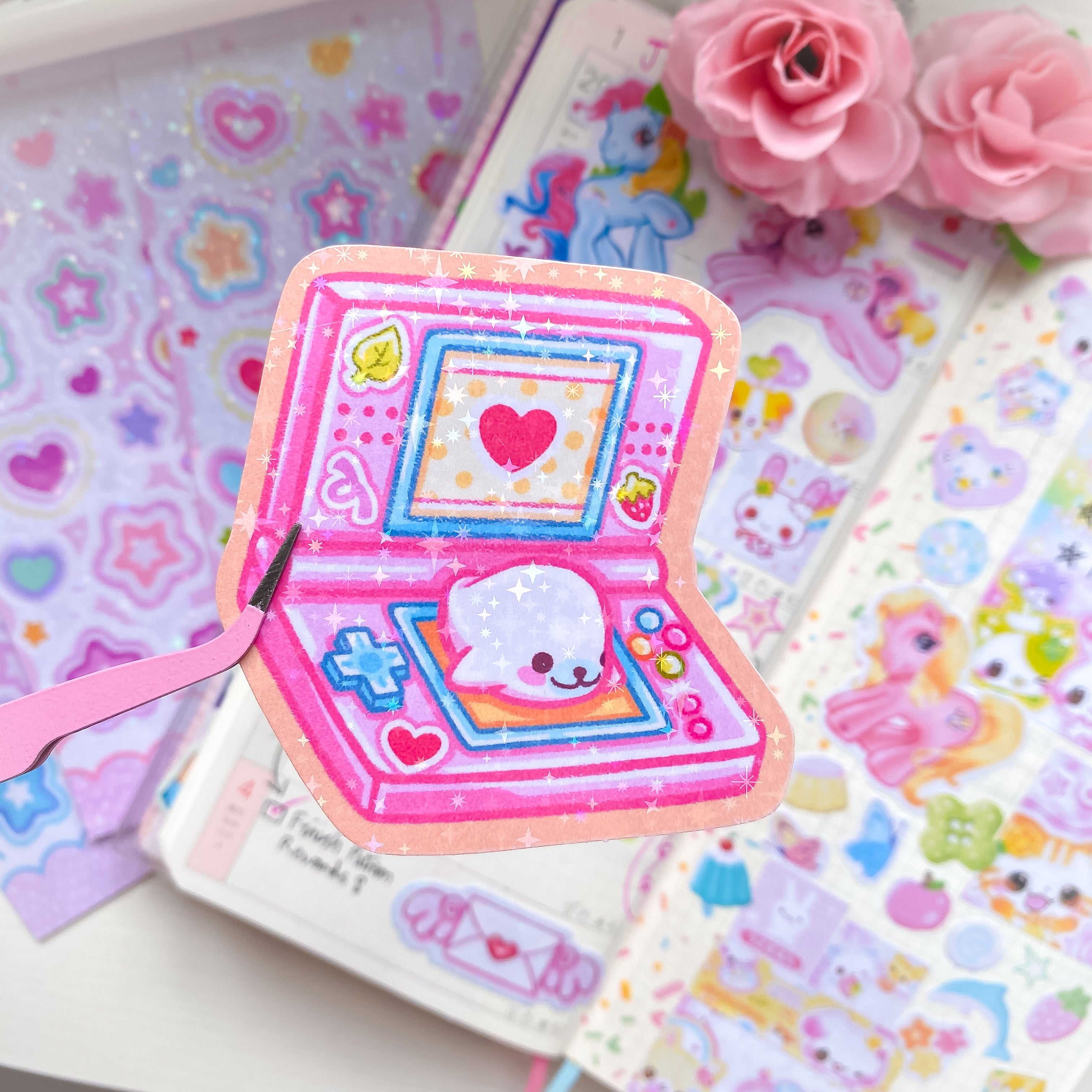 Kawaii DS Die Cut Sticker