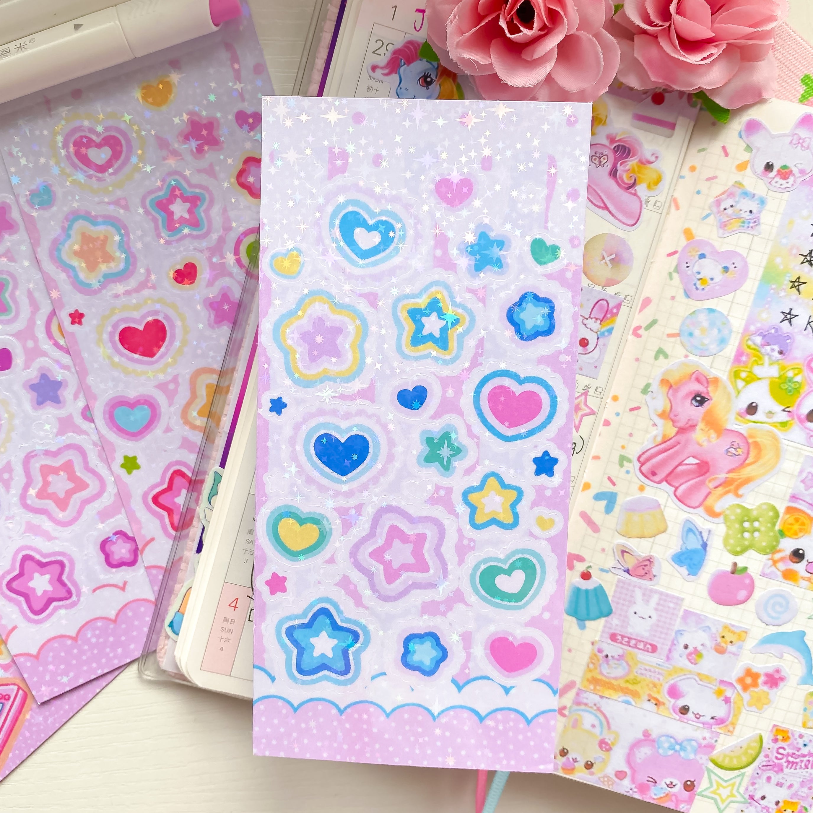 Deco Holographic Sticker Sheets