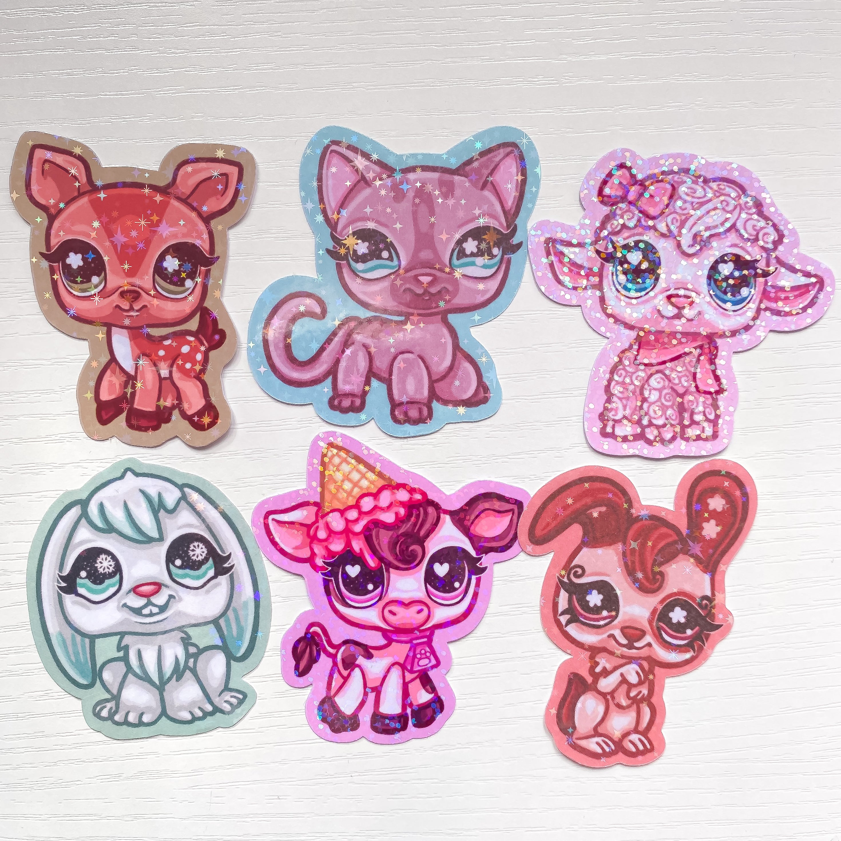 LPS Holographic Die Cut Stickers