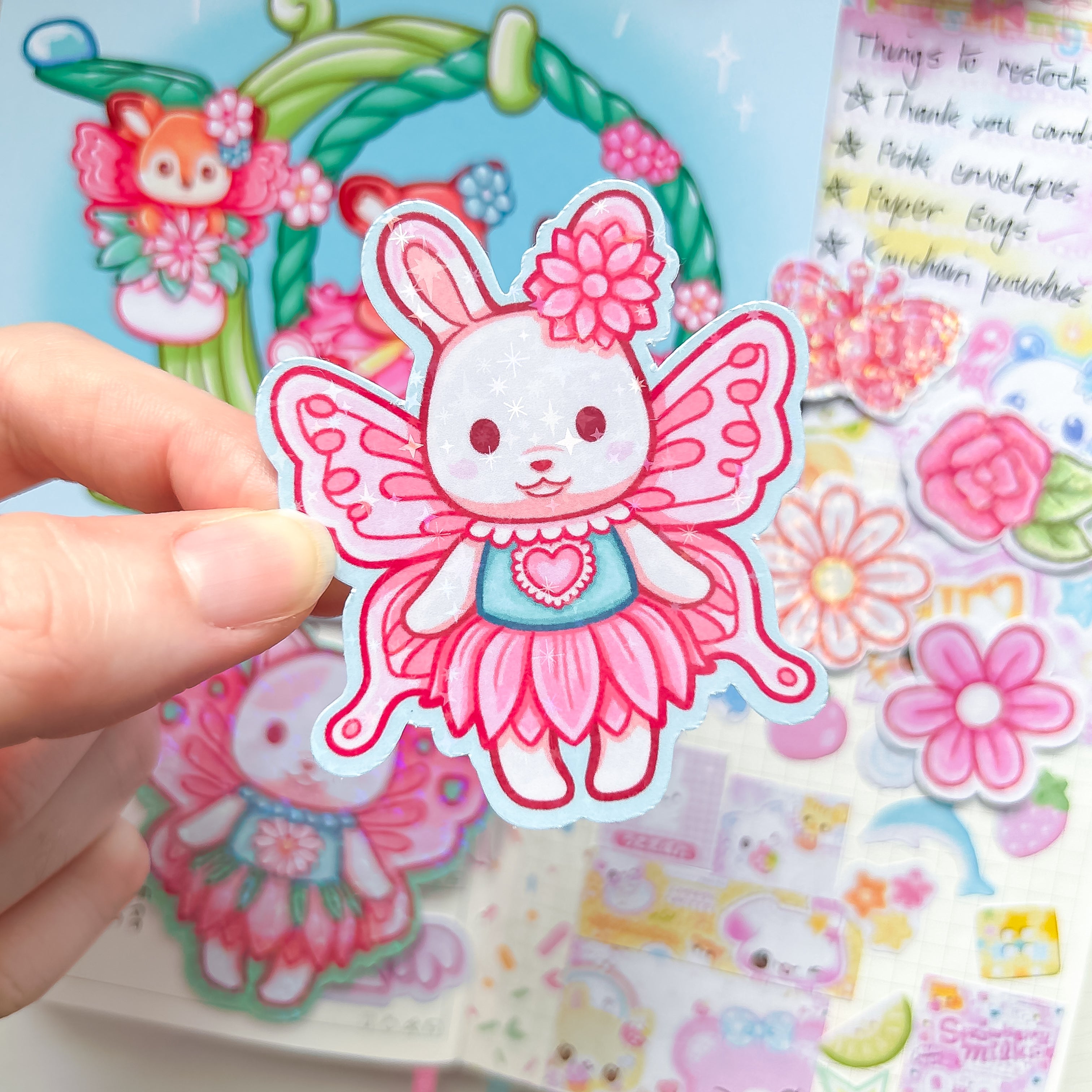 Sylvanian Critter Themed Sticker and Print Stationery Bundle