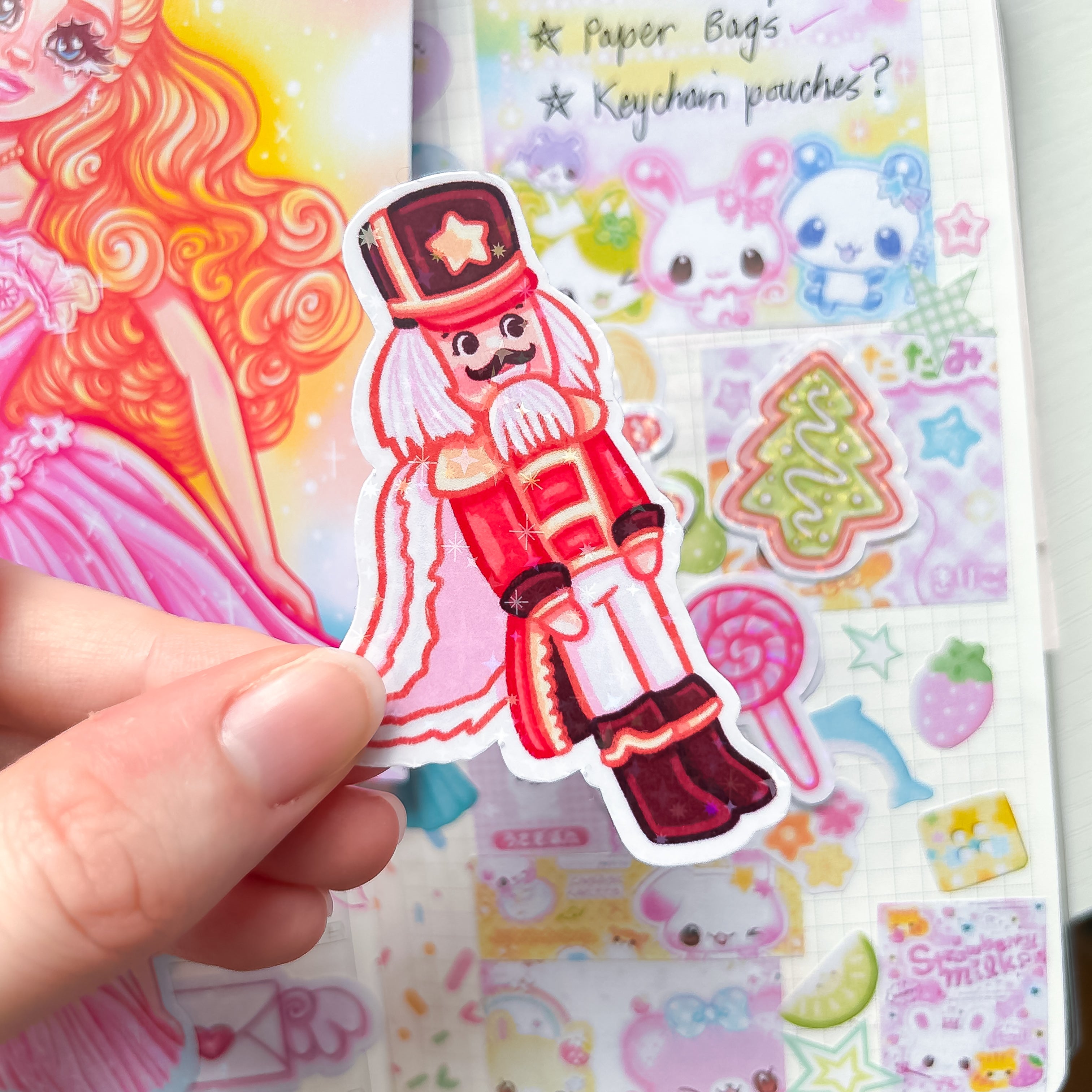 Clara Nutcracker Themed Sticker and Print Stationery Bundle