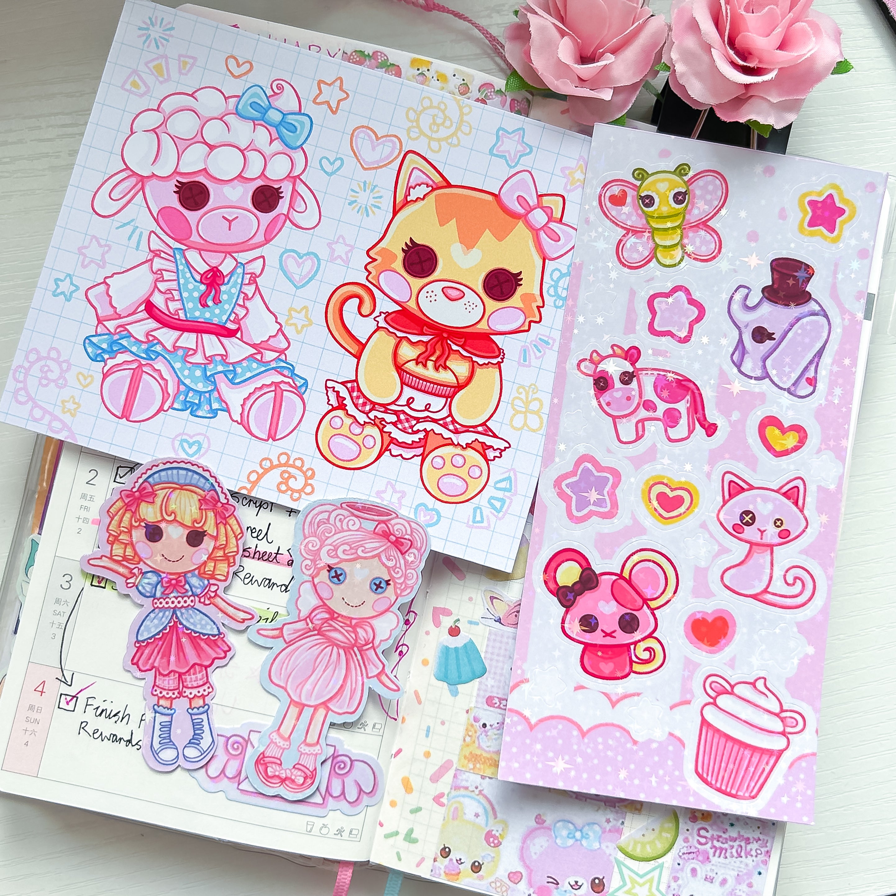Lalaloopsy Themed Sticker and Print Stationery Bundle