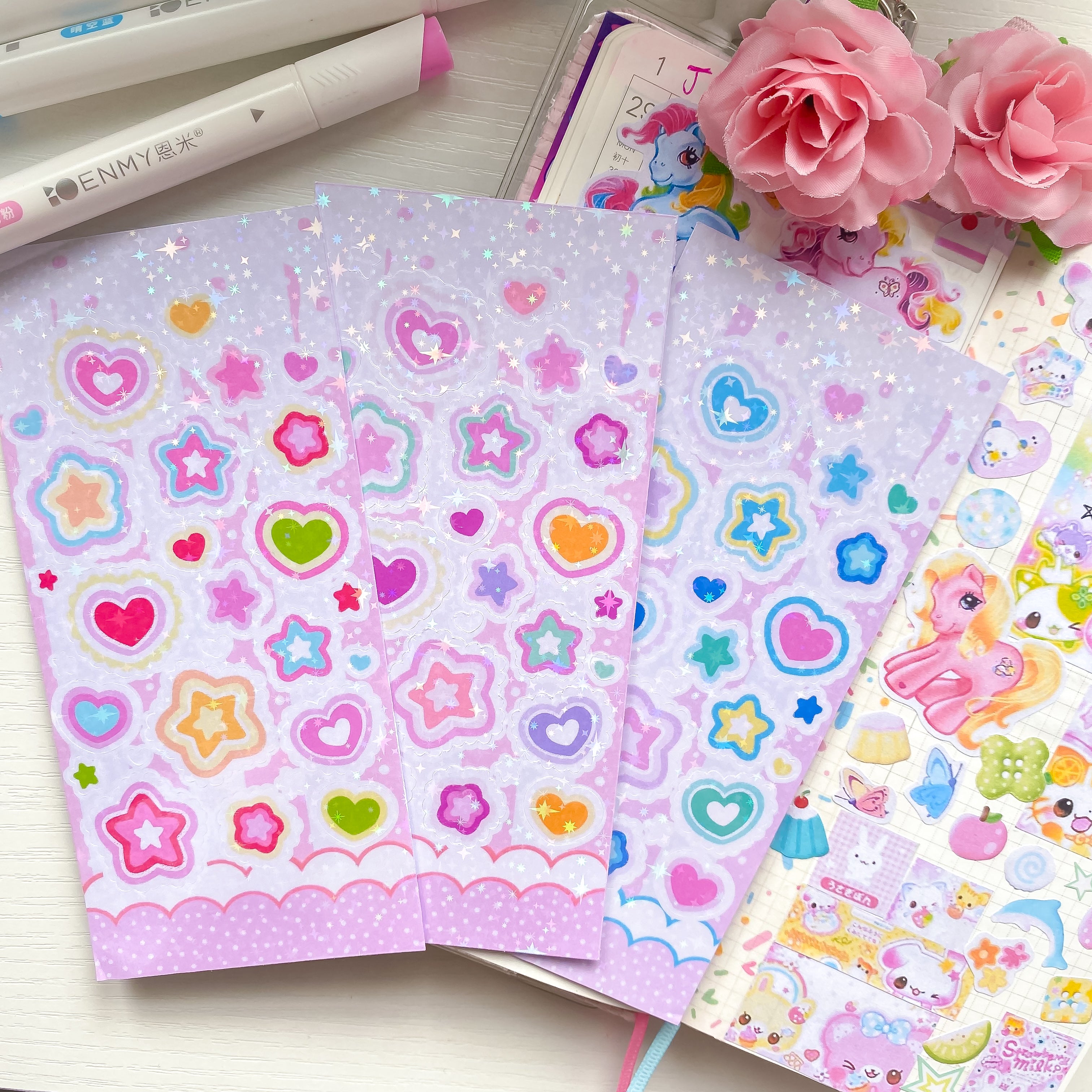 Deco Holographic Sticker Sheets