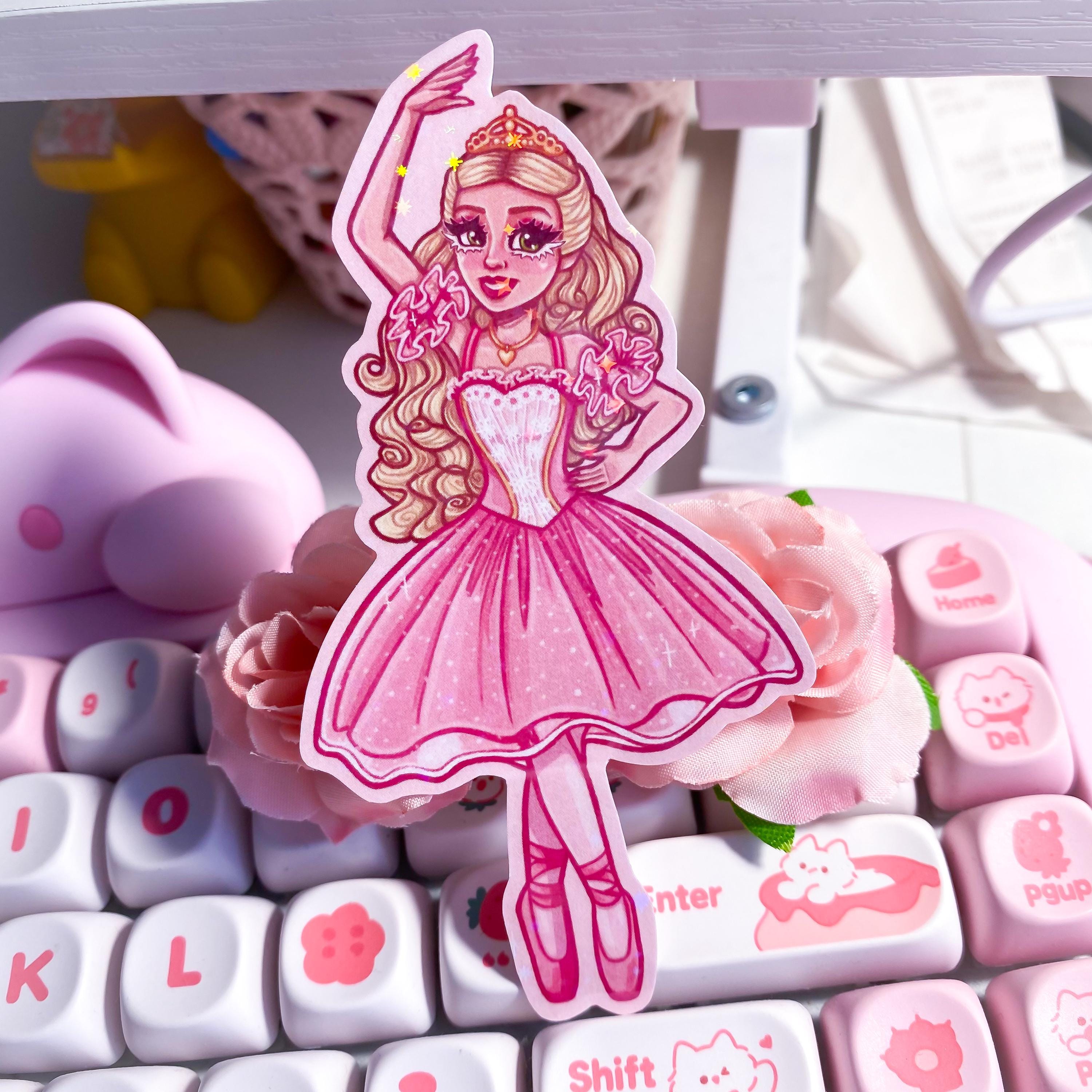 Nutcracker Clara Holographic Die Cut Sticker