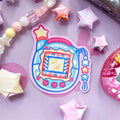 Blue Tamagotchi Connection Matte Die Cut Sticker