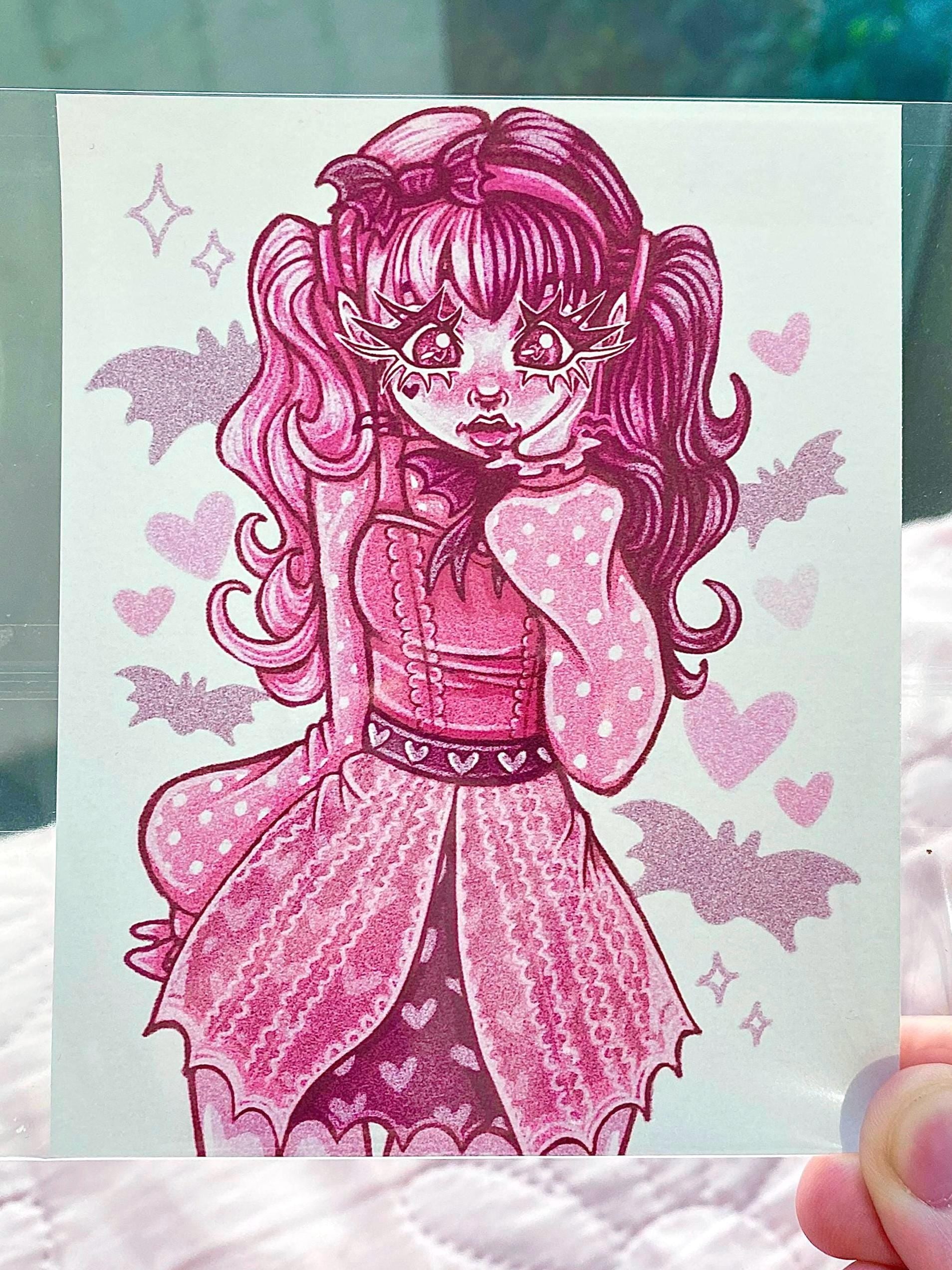 Monster Goth Ghoul Girl Themed Mini Prints