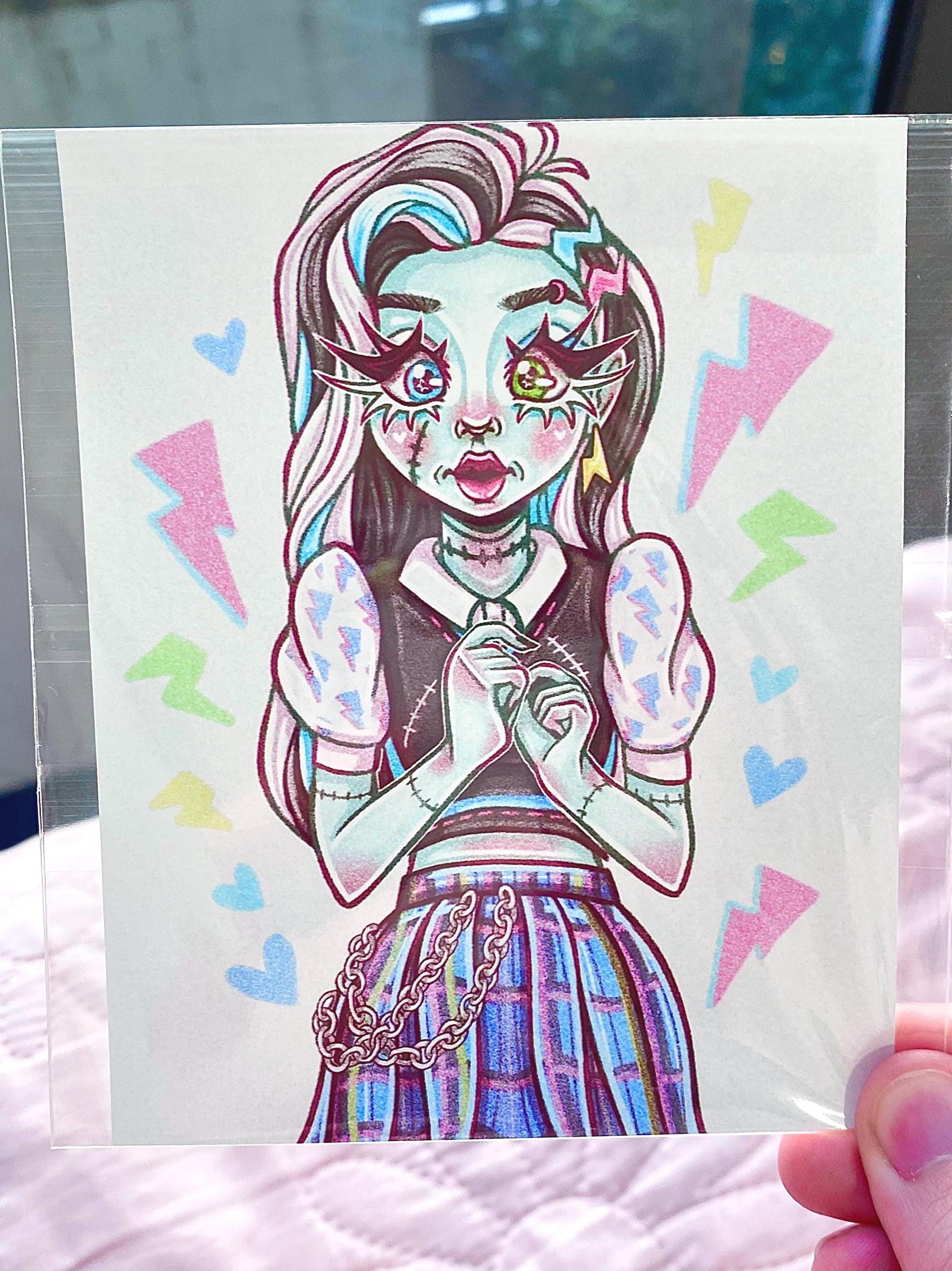 Monster Goth Ghoul Girl Themed Mini Prints