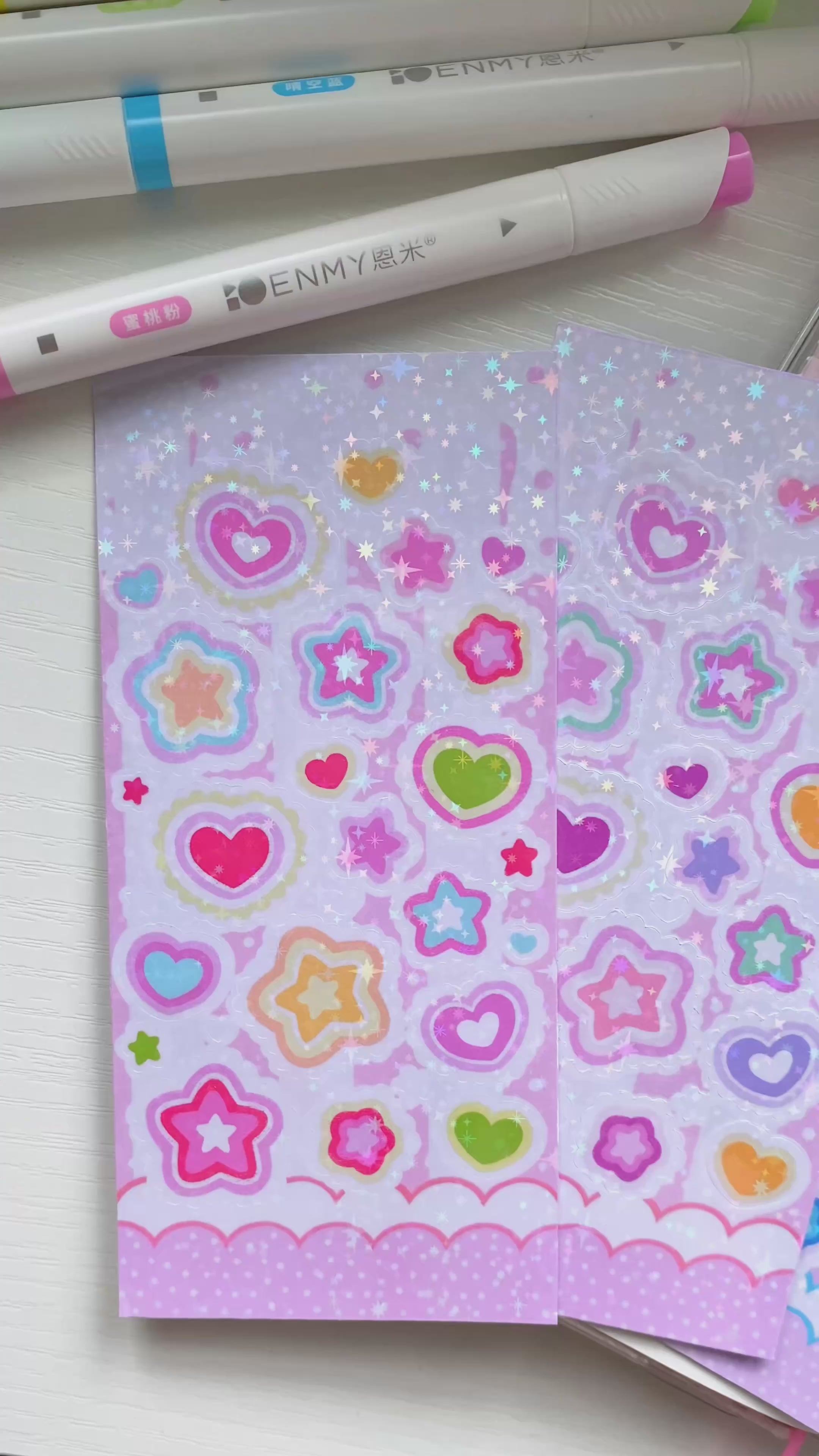 Deco Holographic Sticker Sheets