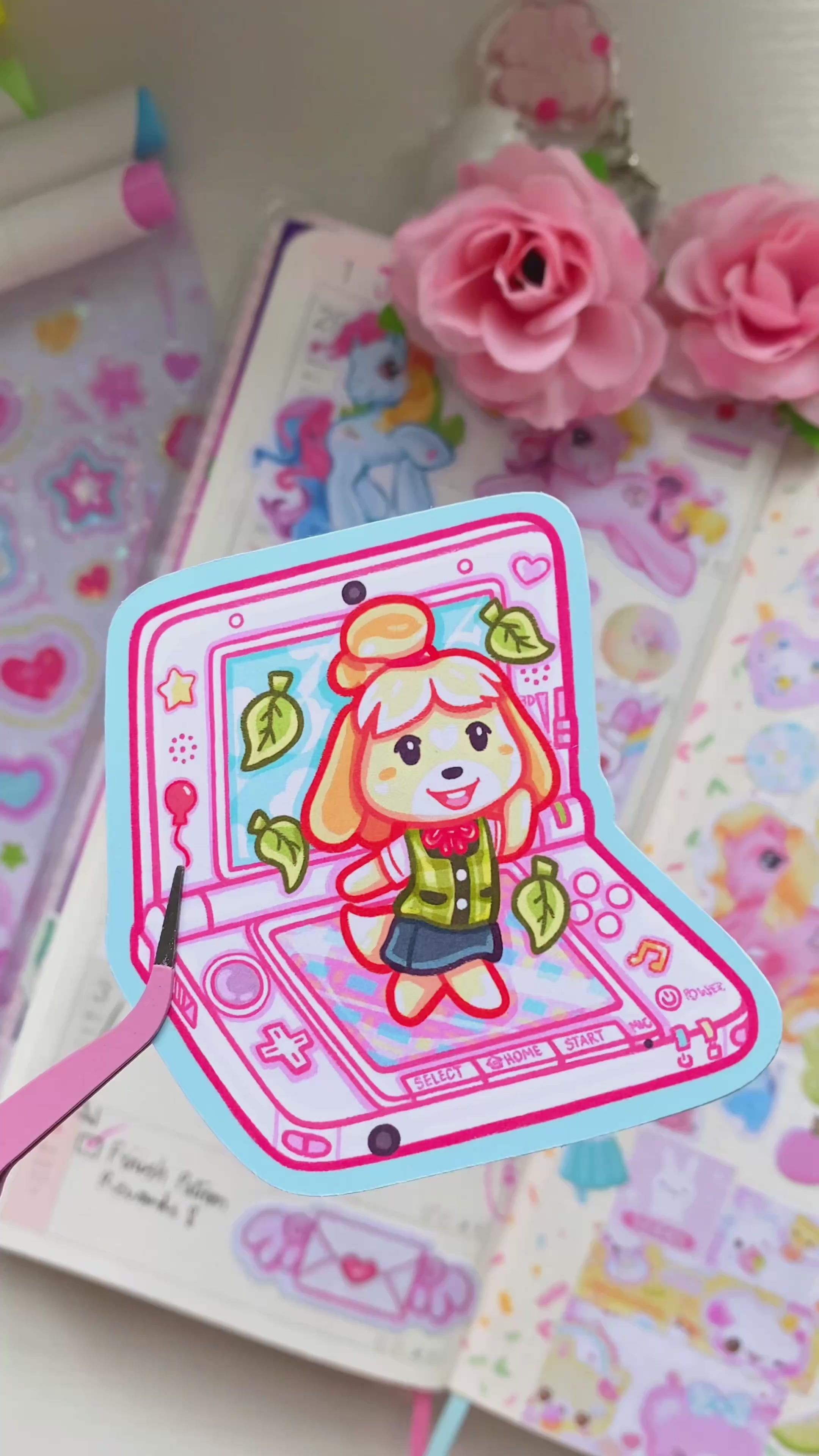 Animal Crossing 3DS Die Cut Sticker