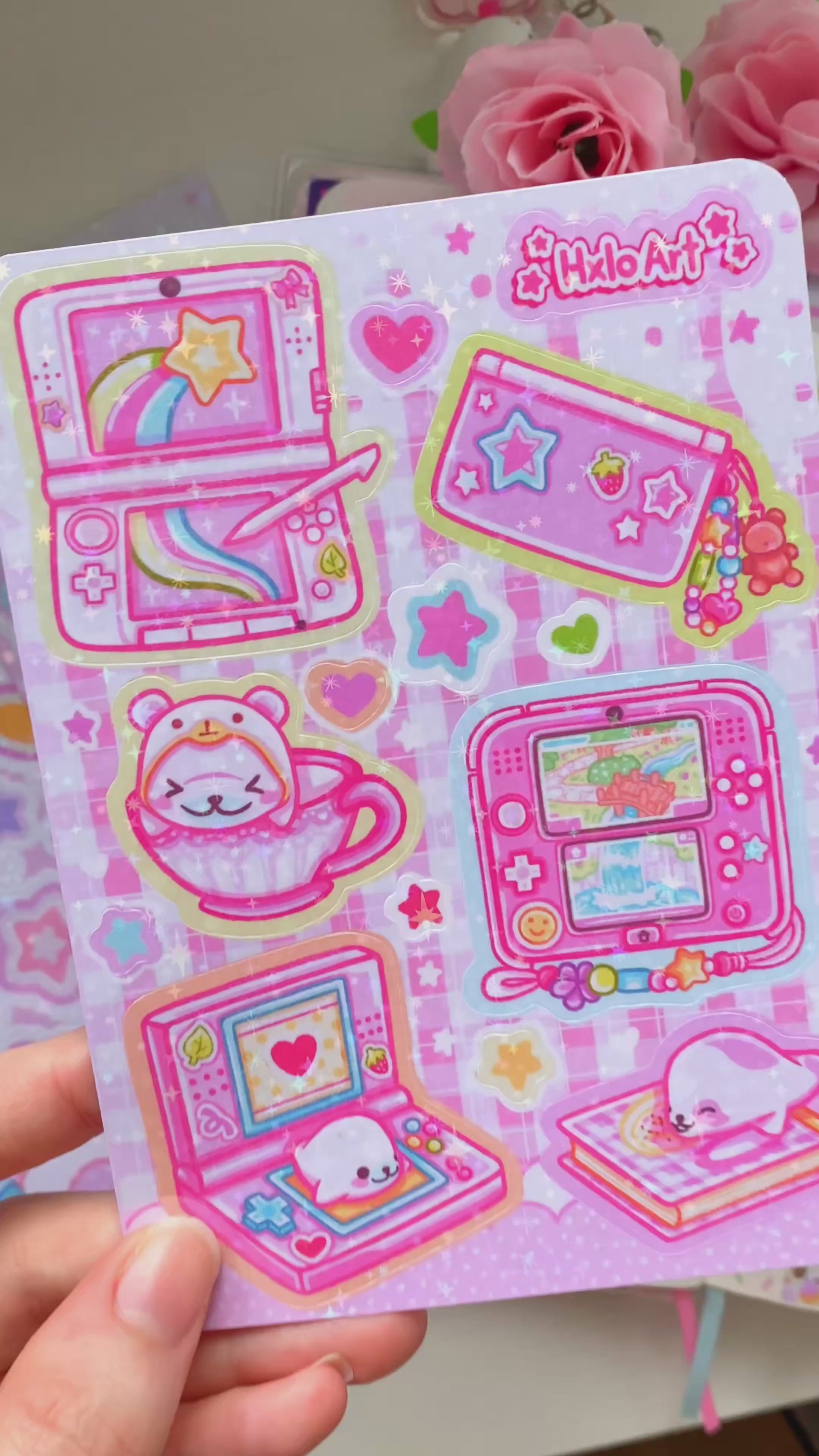 DS Nostalgia Holographic Sticker Sheet