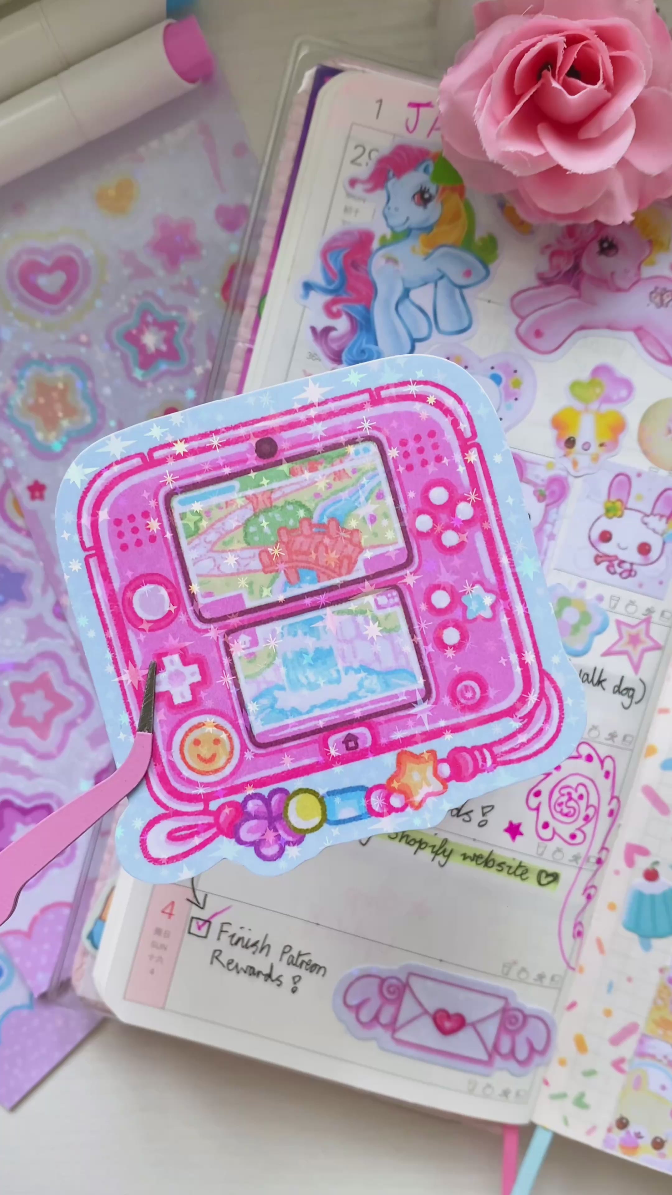 Kawaii 2DS Die Cut Sticker